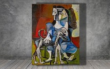 Pablo Picasso Frau mit Hund