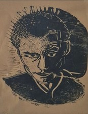 Lithographie Porträtstudie