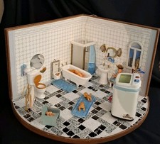 Puppenstube Puppenbad