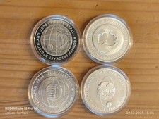4 x 10 € Silbermünzen der