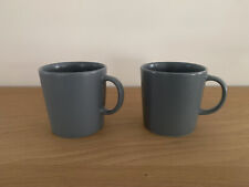 Ikea Dinera hell grau matt 15199 -    2 x Kaffeebecher  - H 9 cm  - TOP