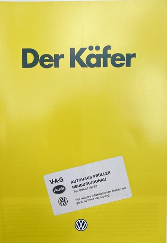 Autoprospekt käfer mit - käfer,