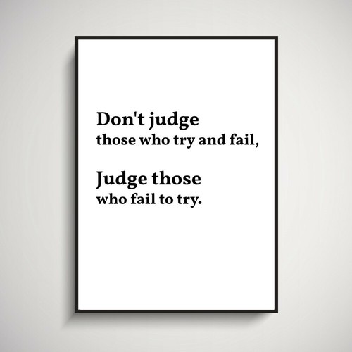 Druck zitat poster - a4,