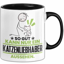 Katzenliebhaber Geschenk Tasse