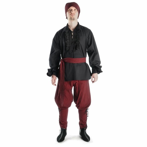 Gothic rüschenhemd schwarz - gothic,