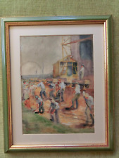 Fritz Grewenig (1891 Heusweiler-1975 Trier) Ausschachtung b. d. Hütte Völklingen