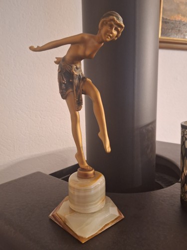Art deco bronze nude tänzerin - deco,