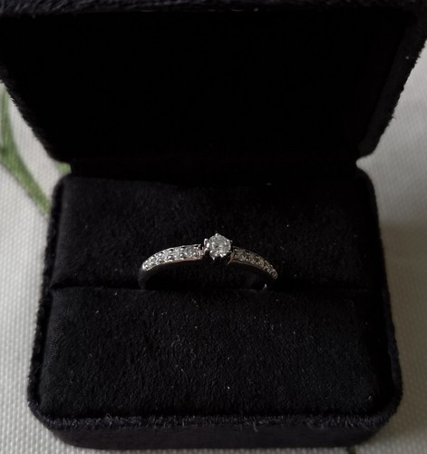 Damen ring 585 weißgold - 585, mit