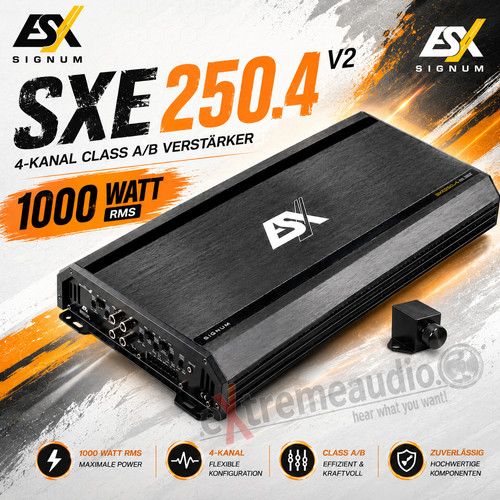 Esx sxe250 4v2 kanal class - sxe250.4v2, 4-kanal