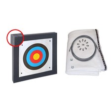 Zielscheibenset Zielscheibe Polifoam 80x80x10 cm plus Pfeilfangnetz ca. 3m breit
