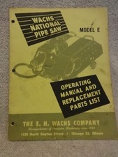 WACHS NATIONAL PIPE SAW MODEL