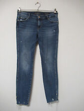 23/2 Guess Damen Jeans Hose Gr.W29 blau Ausfransung ultra Curve Skinny mid Perle