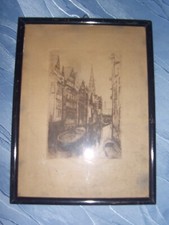 Radierung mit Rahmen Alfred