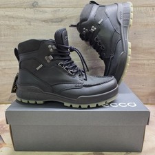 Ecco Herren Track 25 Mid GTX Gore-Tex Wanderschuhe schwarz UK Größe 7,5 neu im Karton
