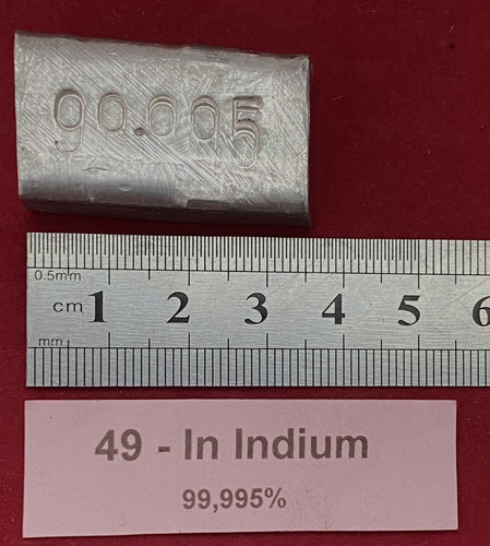 48g indium metall mit - metall,