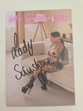 LADY SUNSHINE Autogramm Autograph Signiert Signed Original Autogrammkarte Model 
