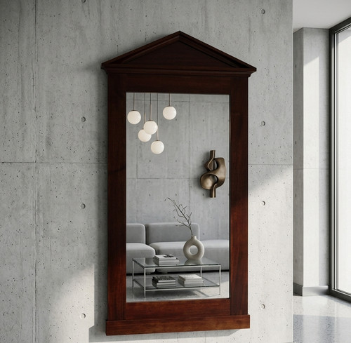 Biedermeier spiegel mahagoni - biedermeier,