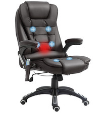 HOMCOM Massage-Bürostuhl mit Heiz und Vibrations-Funktion und Fernbedienung
