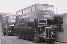 1950 Foto Midland rote Busse Bus Coalville Leicestershire FHA204 Alan Cross