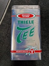 Große Alte Blechdose Tee THIELE TEE BxHxT 11,5x20x8cm