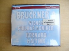 BRUCKNER Symphony No. 8 Wiener Philharmoniker Bernard Haitink Philips 2CD