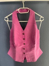 Neckholder-Top/Neckholder-Weste, pink, von Georgiou, Gr. M, 100% Seide
