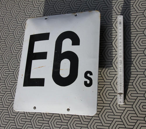 Emailleschild werkbahn ddr - emailleschild,