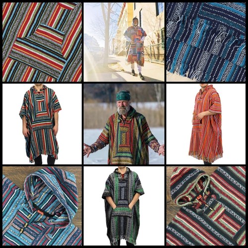Poncho robe mit - kapuze, kalt
