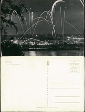 Gotenhafen (Gdingen) Gdynia  Port nocą - Feuerwerk, Abend-/Nachtansicht 1966