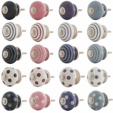 Möbelknopf Porzellan