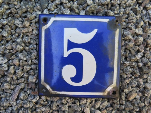 Altes hausnummernschild 5 - ,
