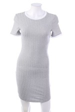 H&M Kleid Minikleid XS Grau