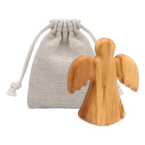 Schutzengel aus olivenholz - aus,