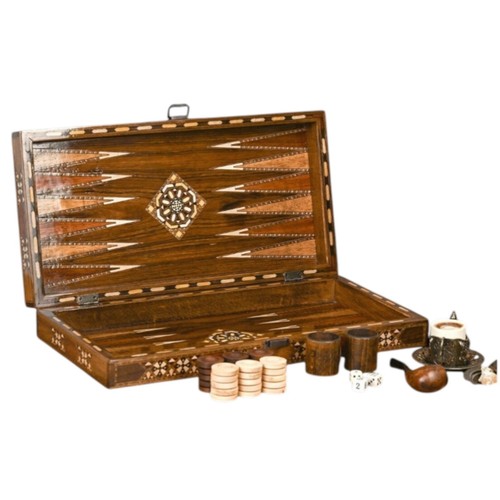 Backgammon set handgefertigt - backgammon,