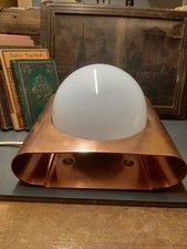 Bauhaus Wand- & Deckenleuchte  Pilzleuchte Kupfer Design Opal Glas  IP 43
