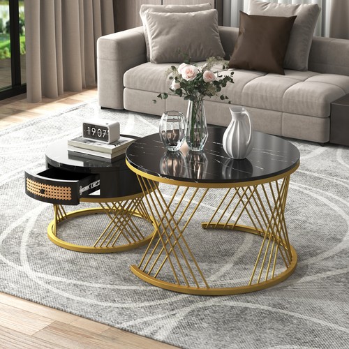 Couchtisch sofatisch 2er set - sofatisch,