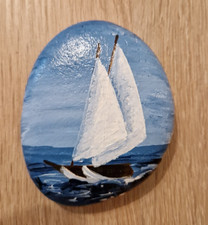 Handbemalter Stein mit