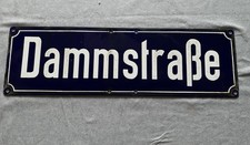 Alt Strassenschild Dammstr