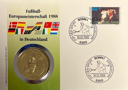 Numisbrief fußball 1988 - numisbrief,