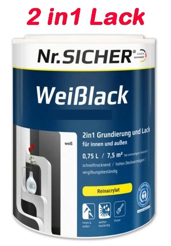 Nr sicher weißlack - 0,75,