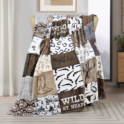Western cowboy throw blanket - cowboy,