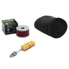 Wartung für  Suzuki DR 500 S DR500 1981-1983 Set Luftfilter Ölfilter Zündkerze