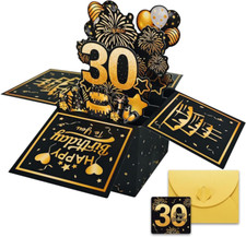 Pop Up Karte Geburtstag 30,3D