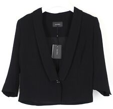 Cop Copine Amil Blazer Damen (Eu) 42 Abgeschnitten Dreiviertel Ärmel Schwarz