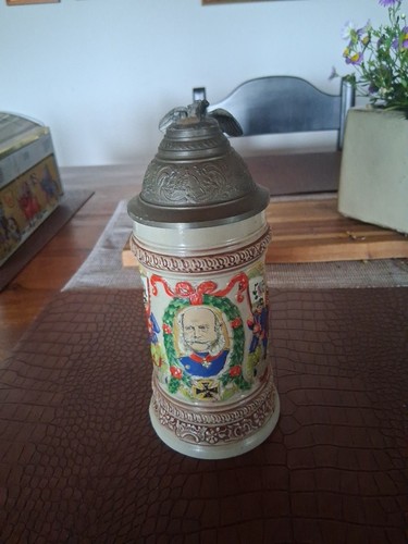 Alter steinzeug bierkrug - steinzeug,