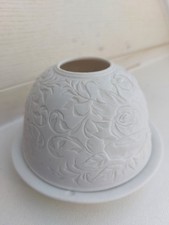 Bisquit Porzellan Teelicht