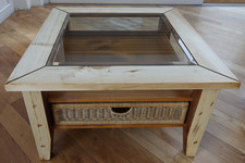 Couch-Sofa-Tisch Holz massiv