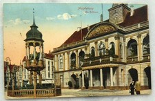 Alte Ansichtskarte - Magdeburg, Am Rathaus 1922