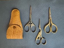 3 St. Vergoldete Stickschere Storchenschere Kreuzschere