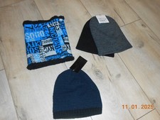 3 Mützen/Wintermützen + 1 Loopschal - Yigga+KIK - Gr. 54/56